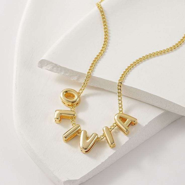 Windsor & Darby™ Name Bubble Necklace