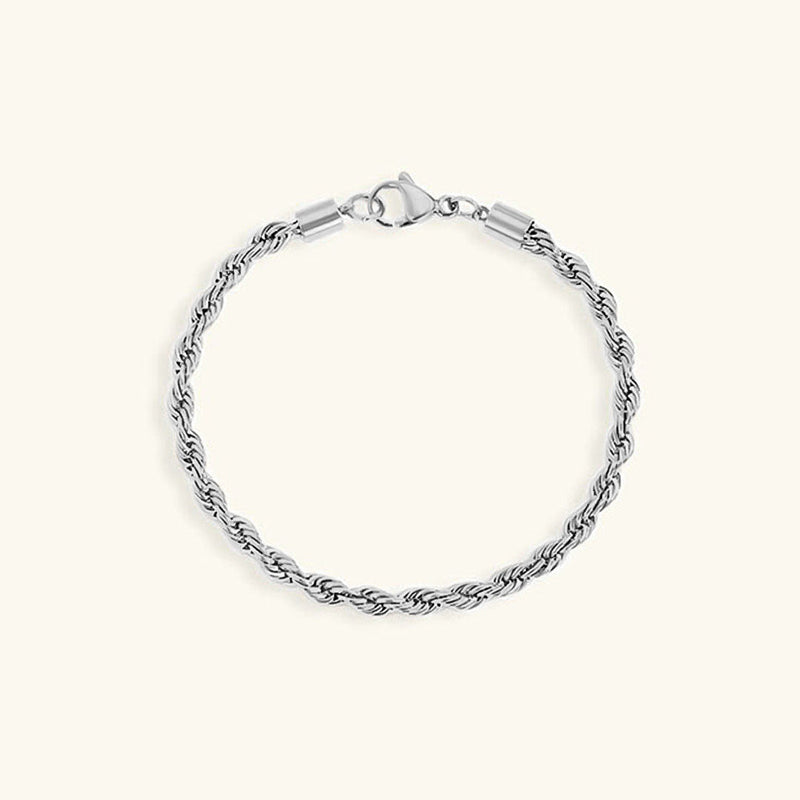 Hailey Rope Chain Gold Bracelet